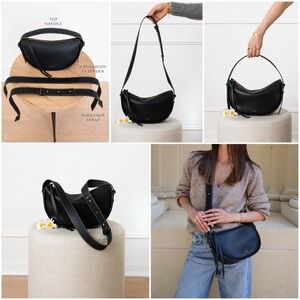 Aallyn Elara 3 in 1 Leather Convertible Bag Detachable Strap Shoulder Purse Zip